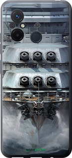 Силиконовый чехол Линкор, world of tanks, wargaming, военный корабль для Xiaomi Redmi 12C - 6453u-2962 изображение 