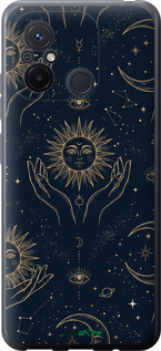 Силіконовий чехол Celestial Harmony: Sun & Moon Gold Mystic Pattern для Xiaomi Redmi 12C - 6778u-2962 изображение 