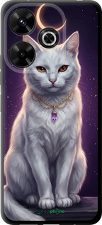 TPU чехол Mystic White Cat Gothic Dark Purple Gold для Xiaomi Poco M6 4G - 6805b-3798 изображение 