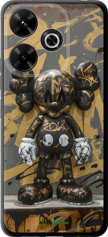 TPU чехол Bronze kaws для Xiaomi Redmi 13 4G - 6097b-3751 изображение 