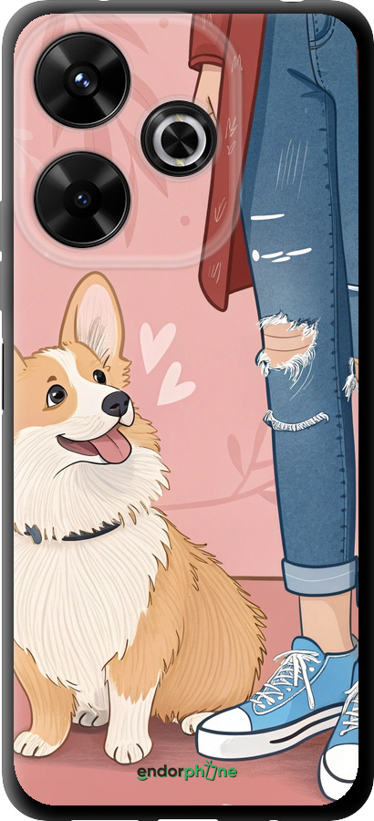 TPU чехол Корги 3 для Xiaomi Redmi Note 13R 5G - 6707b-3797 изображение 