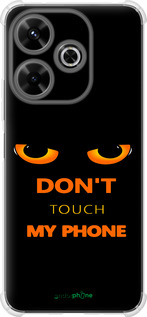 Силикон с усиленными углами чехол Don't touch the phone для Xiaomi Poco M6 4G - 4261sp-3798 изображение 