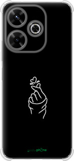 Силикон с усиленными углами чехол Love You для Xiaomi Poco M6 4G - 4298sp-3798 изображение 