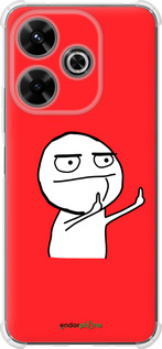 Силикон с усиленными углами чехол Мем для Xiaomi Poco M6 4G - 4578sp-3798 изображение 