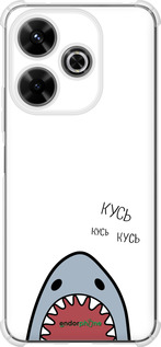 Силикон с усиленными углами чехол Акула для Xiaomi Poco M6 4G - 4870sp-3798 изображение 