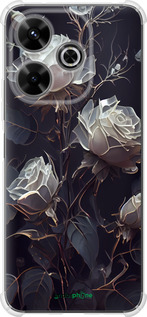 Силикон с усиленными углами чехол Розы 2 для Xiaomi Poco M6 4G - 5550sp-3798 изображение 