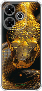 Силикон с усиленными углами чехол Golden snake для Xiaomi Poco M6 4G - 6072sp-3798 изображение 