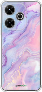 Силіконовий протиударний с посиленими кутами чехол Нежный мрамор для Xiaomi Poco M6 4G - 6310sp-3798 изображение 