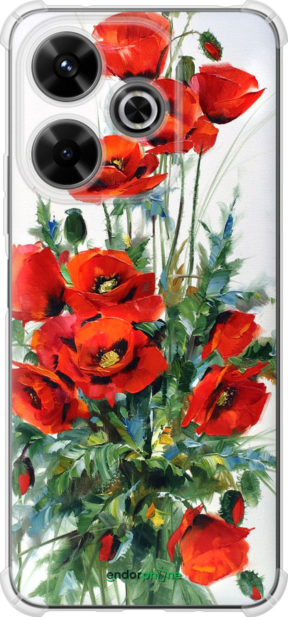 Силіконовий протиударний с посиленими кутами чехол Маки для Xiaomi Poco M6 4G - 523sp-3798 изображение 