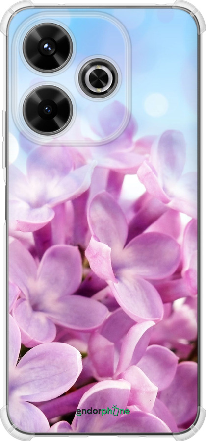 Силикон с усиленными углами чехол Сирень для Xiaomi Poco M6 4G - 527sp-3798 изображение 