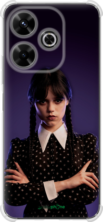 Силикон с усиленными углами чехол Wednesday v3 для Xiaomi Poco M6 4G - 5517sp-3798 изображение 