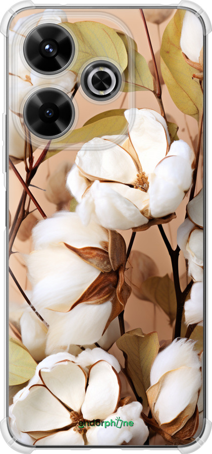 Силикон с усиленными углами чехол Хлопок для Xiaomi Poco M6 4G - 5665sp-3798 изображение 