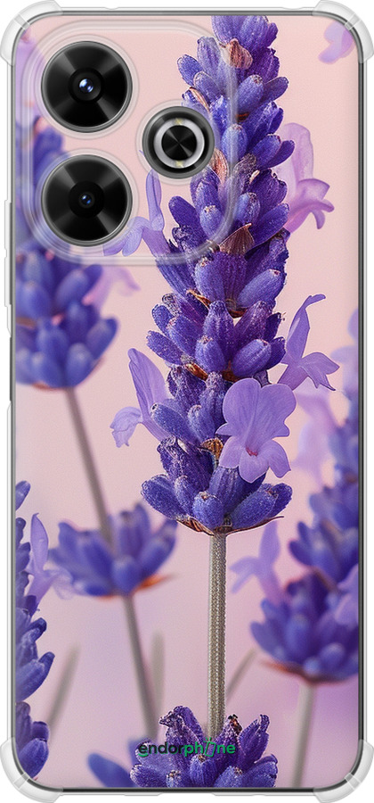 Силикон с усиленными углами чехол Лаванда для Xiaomi Poco M6 4G - 6037sp-3798 изображение 