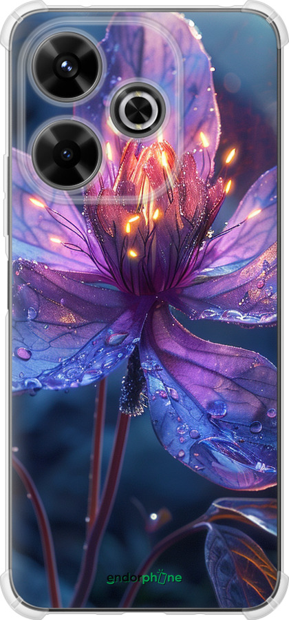 Силикон с усиленными углами чехол Магический цветок для Xiaomi Poco M6 4G - 6038sp-3798 изображение 