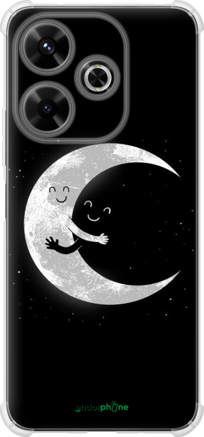 Силикон с усиленными углами чехол Лунные объятия для Xiaomi Poco M6 4G - 6508sp-3798 изображение 
