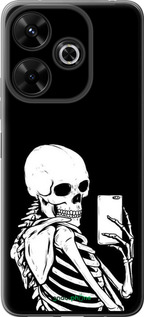 Силиконовый чехол Скелет делает Selfie для Xiaomi Redmi Note 13R 5G - 6535u-3797 изображение 