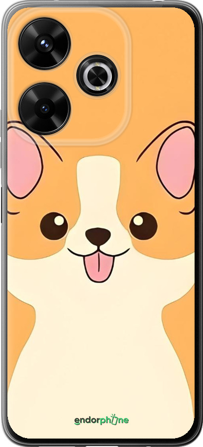 Силиконовый чехол Милый пес для Xiaomi Redmi 13 4G - 6296u-3751 изображение 