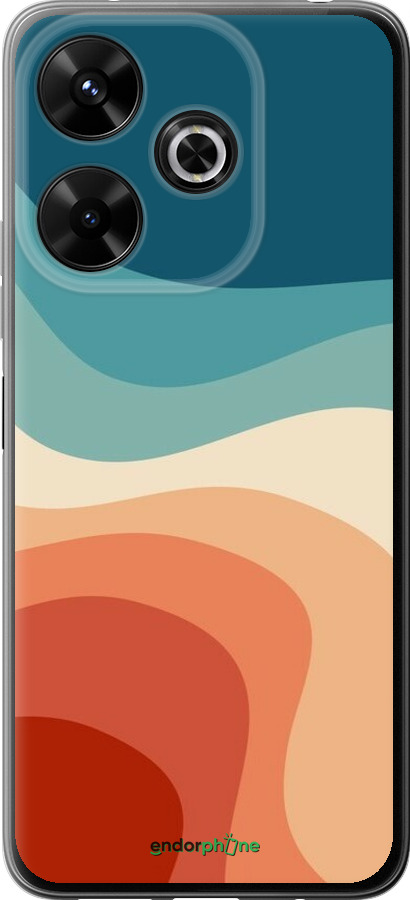 Силиконовый чехол В стиле ретро с волнами для Xiaomi Redmi Note 13R 5G - 6531u-3797 изображение 