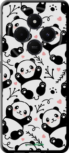 TPU чехол Панды для Xiaomi Redmi 14C - 4318b-3768 изображение 