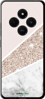 TPU чехол Пастельный мрамор для Xiaomi Redmi 14C - 4342b-3768 изображение 