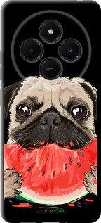 TPU чехол Мопс и арбуз для Xiaomi Redmi 14C - 4665b-3768 изображение 