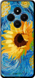 TPU чехол Квіти жовто-блакитні  для Xiaomi Redmi 14C - 5308b-3768 изображение 