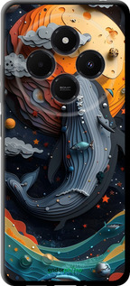 TPU чехол Кит в космосе для Xiaomi Redmi 14C - 6328b-3768 изображение 