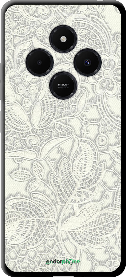 TPU чехол Белое кружево для Xiaomi Redmi 14C - 4383b-3768 изображение 
