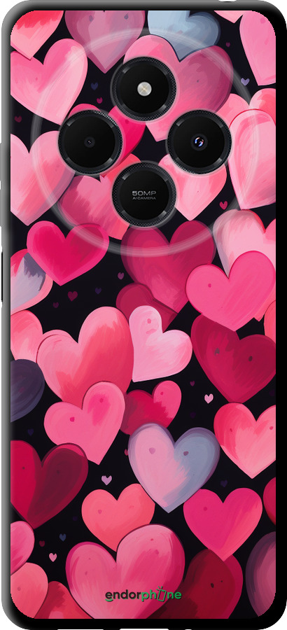 TPU чехол Сердечки 4 для Xiaomi Redmi 14C - 5662b-3768 изображение 