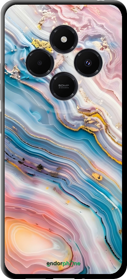 TPU чехол Мрамор красивый для Xiaomi Redmi 14C - 6376b-3768 изображение 