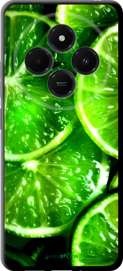 TPU чехол Зелёные дольки лимона для Xiaomi Redmi 14C - 852b-3768 изображение 
