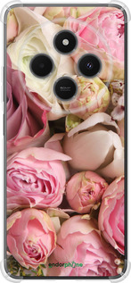Силикон с усиленными углами чехол Розы v2 для Xiaomi Poco M7 - 2320sp-4141 изображение 