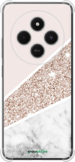 Силикон с усиленными углами чехол Пастельный мрамор для Xiaomi Poco M7 - 4342sp-4141 изображение 