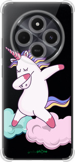 Силикон с усиленными углами чехол Единорог для Xiaomi Poco M7 - 4702sp-4141 изображение 