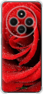 Силикон с усиленными углами чехол Красная роза для Xiaomi Poco M7 - 529sp-4141 изображение 