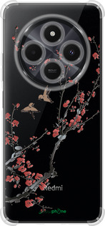 Силикон с усиленными углами чехол Сакура v2 для Xiaomi Poco M7 - 5538sp-4141 изображение 