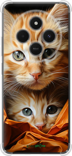 Силикон с усиленными углами чехол Котики 2 для Xiaomi Poco M7 - 5664sp-4141 изображение 
