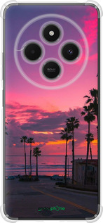 Силикон с усиленными углами чехол Пальмы для Xiaomi Poco M7 - 5873sp-4141 изображение 