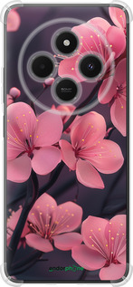 Силикон с усиленными углами чехол 'Пурпурная сакура' для Xiaomi Poco M7 изображение 4
