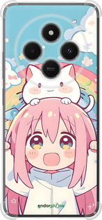 Силикон с усиленными углами чехол Девочка аниме радуга для Xiaomi Poco M7 - 6304sp-4141 изображение 