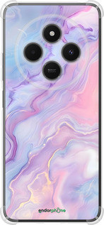 Силикон с усиленными углами чехол Нежный мрамор для Xiaomi Poco M7 - 6310sp-4141 изображение 