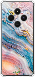 Силикон с усиленными углами чехол Мрамор красивый для Xiaomi Poco M7 - 6376sp-4141 изображение 