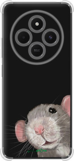 Силикон с усиленными углами чехол The Peeking Rat для Xiaomi Poco M7 - 6442sp-4141 изображение 