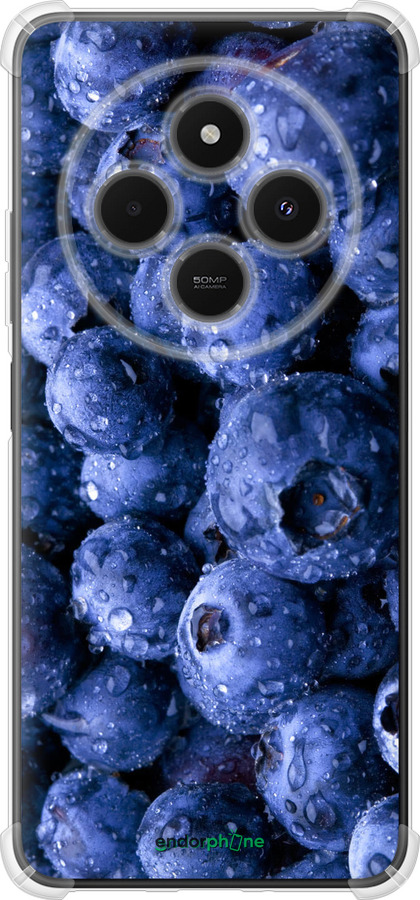Силикон с усиленными углами чехол Голубика для Xiaomi Poco M7 - 4459sp-4141 изображение 