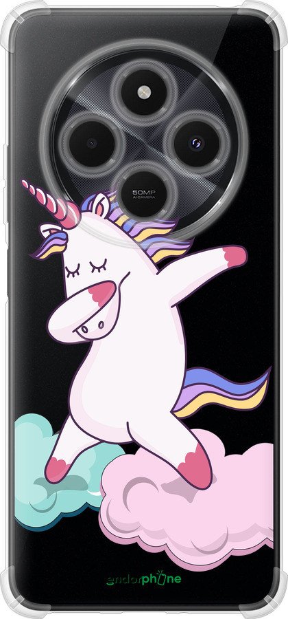 Силикон с усиленными углами чехол Единорог для Xiaomi Poco M7 - 4702sp-4141 изображение 