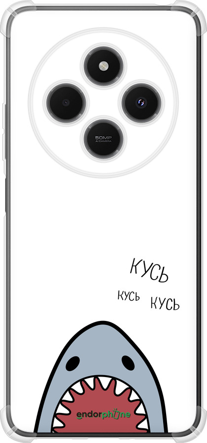 Силикон с усиленными углами чехол Акула для Xiaomi Poco M7 - 4870sp-4141 изображение 