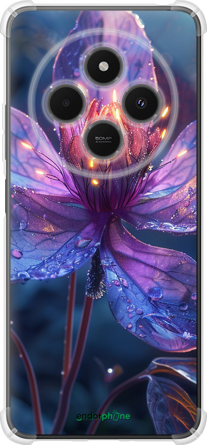 Силикон с усиленными углами чехол Магический цветок для Xiaomi Poco M7 - 6038sp-4141 изображение 
