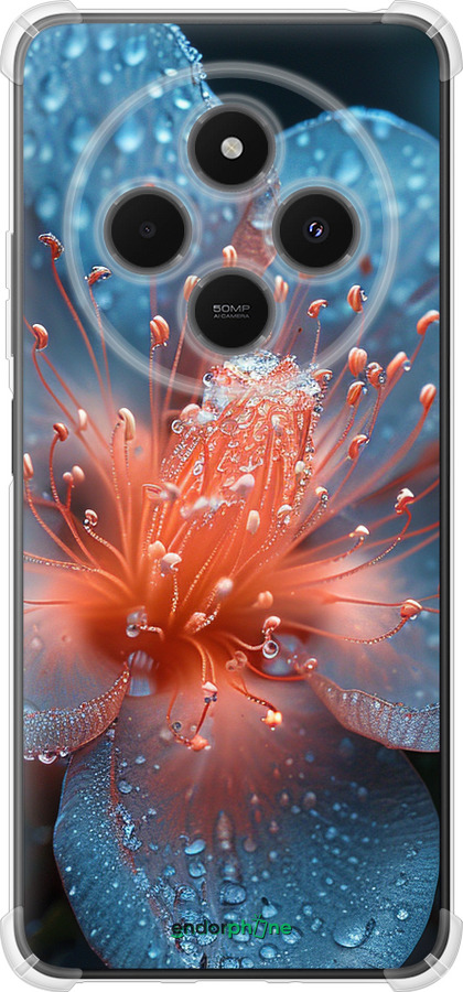 Силикон с усиленными углами чехол Роса на цветке для Xiaomi Poco M7 - 6039sp-4141 изображение 