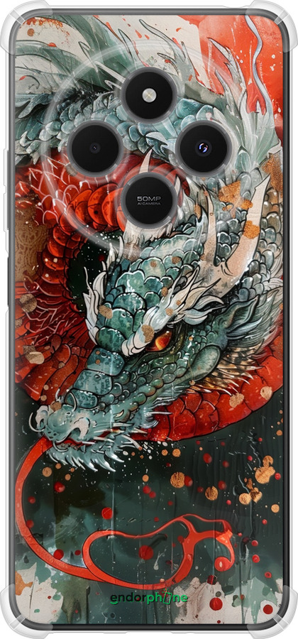 Силикон с усиленными углами чехол Стихия огня для Xiaomi Poco M7 - 6101sp-4141 изображение 