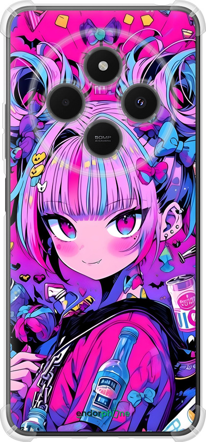 Силикон с усиленными углами чехол Аниме милаха для Xiaomi Poco M7 - 6314sp-4141 изображение 